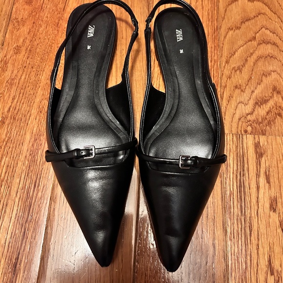 ZARA LEATHER SHOES SIZE 6 - Picture 1 of 6